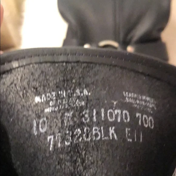 Frye Black Leather Combat Boots - Picture 7 of 8